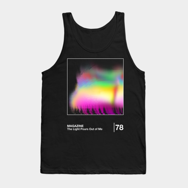 Magazine / Minimalist Style Graphic Design Tank Top by saudade